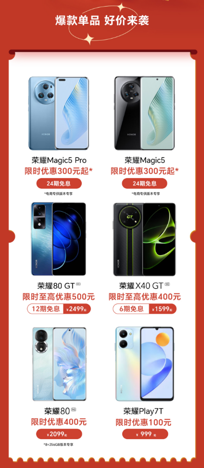 荣耀618超值攻略揭晓!购机单单有惊喜