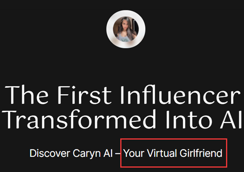 女网红用AI和1000个男友同时谈恋爱：轻松月入3000万